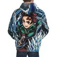 thumbnail image 6 of Demon Slayer Mens Active Sweatshirts Cozy Hoodie 3d Graphic Sweater Casual Winter Clothes Tops Coat Medium, 6 of 7