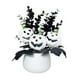 thumbnail image 3 of Centro de mesa de calabaza de Halloween, planta artificial en maceta, planta falsa Blanco, 3 of 9
