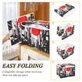 thumbnail image 2 of Yayeee Collapsible Cube Storage Bin with Lid Fabric Closet Decorative Basket with Handles, Black Streets, 2 of 7
