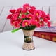 thumbnail image 5 of Cateissary 2 uds 5 tenedores 15 cabezas girasol Artificial estilo rústico decoración Floral del hogar Flores artificiales Rosa roja, 5 of 6