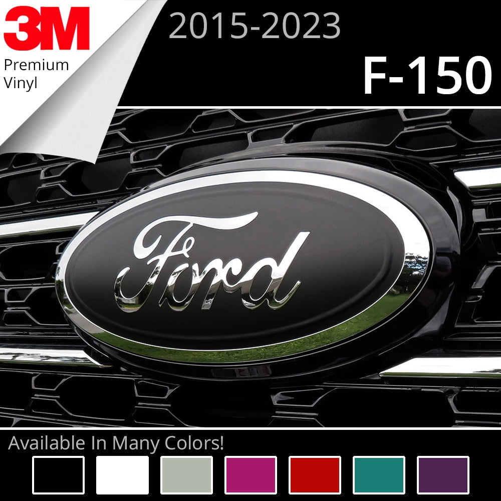 BocaDecals 2015-2023 Ford F150 Emblem Overlay Insert Decals (Set of 2) - Made in USA - Small Home Business (Purple, XL/XLT/Lariat/Tremor)
