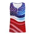 thumbnail image 4 of Vetsdori Womens Red White and Blue Tank Tops Sleeveless July 4th Shirts Work Summer Casual Camisole Fashion Independence Day Tops for Women Patriotic, 4 of 5