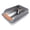 Dark Grey, variant on BOKYAN Large Metal Cat Litter Box Stainless Steel High Sided Anti Splashing Kitty Tray with Pedal Filter Black 20 inches / 51 cm