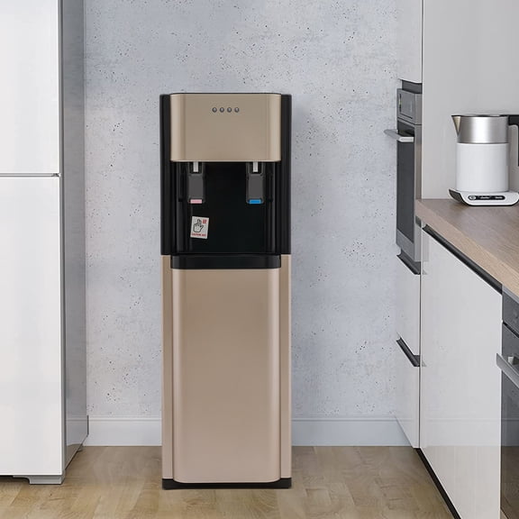 Floor Standing Gold Water Dispenser Home Office Drinking Machine Bottom Loading 20L/5.28 Gallon