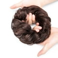 thumbnail image 6 of Women Girls Natural Messy Hair Bun Updo Extensions Wrap Curly Hair Scrunchie Ponytail Hairpieces With Elastic Rubber Band Hairpiece Synthetic Hair Scrunchies Hair Piece Bun, 6 of 7
