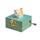 thumbnail image 2 of Caja de música de madera Decoración para adultos Regalos de Halloween Regalos de San Valentín Regalos de aniversario Regalos de cumpleaños gato amarillo Hugo Caja de música de madera, 2 of 8