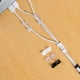 thumbnail image 3 of Bridas para cables blancas　64 piezas de bridas para cables, soporte para cables con base adhesiva, juego de bridas para cables para escritorio, cable de alimentación, 3 of 5