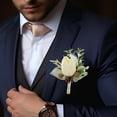 thumbnail image 5 of WEUVEB Wedding Decoration Artificial Flower Boutonniere Multi 1Set, 5 of 8