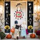 thumbnail image 3 of Colgante De Halloween Rick Or Treat Araña Festivo Con Cinta Colgante De Puerta Letrero Colgante De Bienvenida Decoración Para Halloween Fiesta En Casa Jardín 30 Cm Eigraketly HA016591-00, 3 of 7