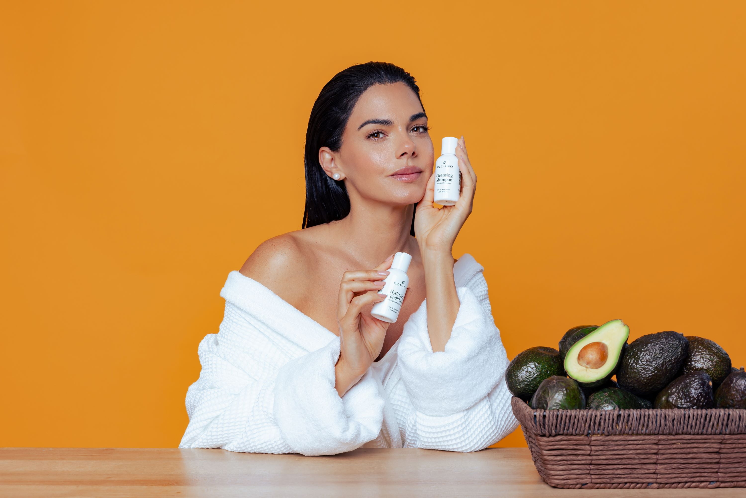 eva+avo Shampoo & Conditioner with Avocado Oil, Travel Kit, 4 fl oz