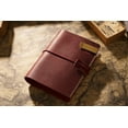 thumbnail image 6 of KISSKI·H Olvido Refillable Leather Journals for Women, A7 Travelers Diary Notebook with A7 Notepad, 6 Ring Binder Planner Notebook Organizer, Perfect for Business Gift/Personal Diary, Red, 6 of 7
