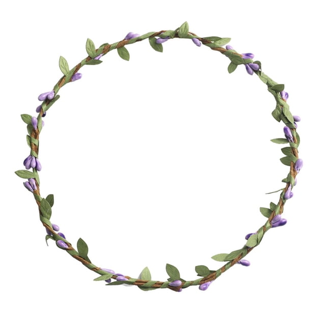 Banda para La Cabeza Del cabellero de La Frente de La de Del Festival Floral de Boho de Las Púrpura perfecl Guirnalda de la frente de la boda