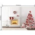 thumbnail image 2 of ABPHOTO Polyester 7x5ft Christmas Tree Gifts Fireplace Backdrop Photography Background Photo Studio Props, 2 of 4