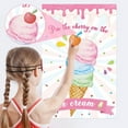 thumbnail image 3 of Pin The Cherry On The Ice Cream Game With 36 Pcs Cherry Stickers Large Ice Cream Party Games Poster for Kids Ice Cream Birthday Party Carnival Party Supplies, 3 of 6