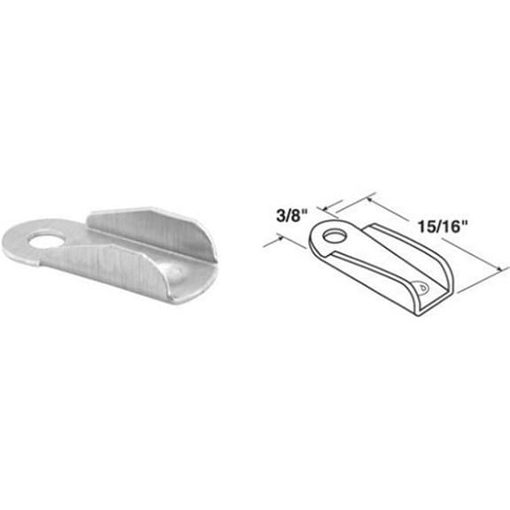 0.44 in. Wind Screen Wing Clips, White - Card of 4
