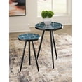 thumbnail image 2 of Signature Design by Ashley Contemporary Clairbelle Accent Table (Set of 2)  Teal, 2 of 5