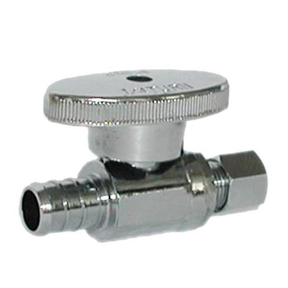 Straight Ice Maker Stop 0.25 x 0.5 in. Pex