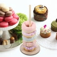 thumbnail image 4 of Sturdy Wooden Donut Stand for Display Use Khaki Color Suitable for Parties and Weddings 7.5 Inches, 4 of 6