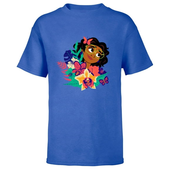 Disney Encanto Mirabel Flowers and Butterflies Paradiso - Short Sleeve T-Shirt for Kids - Customized-Royal
