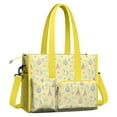 thumbnail image 2 of Teacher Tote Bag,Yellow Princess Unicorn Pattern Teacher Utility Tote Bag,Large Work Tote Bags for Women with Multiple Pockets,Top Zipper Closure,13.8x10.6x6.7 Inch, 2 of 5