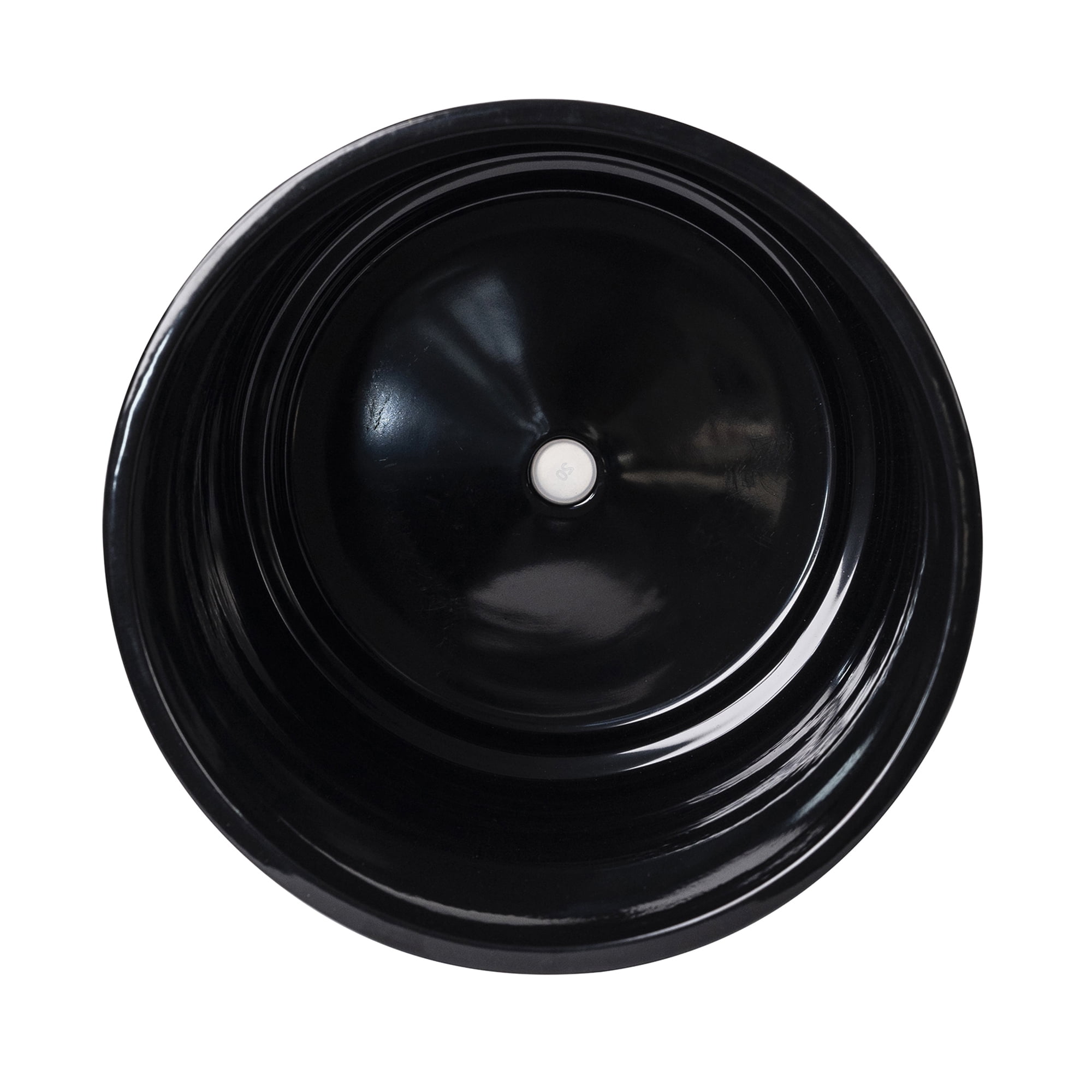 Mainstays 8" x 8" x 7.25" Round Black Ceramic Grid Plant Planter