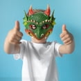 thumbnail image 4 of Dragon Effrayant pour Enfants Demi-Couverture pour Accessoire Photo Mariage Carnaval Vert, 4 of 8