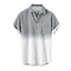 thumbnail image 4 of Mens Casual Manga Corta Botón Abajo Camisas Turndown Cuello Blusa de Impresión, Poliéster Ligero Top de la Moda para el Verano Al Aire Libre Y el Uso Diario, 4 of 6