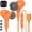Orange, variant on Pink magnetic Type-C wired noise canceling in-ear earphones with built-in microphone, compatible with iPhone 15/16/17 Plus, iPad 10, Samsung S20/S21/S22/S23/S24/S25/S26 Ultra and Pixel 8a