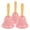 Pink, variant on Jiyike 3Pcs Loud Hand Bell Hand Bells Dinner Bells Service Bell For Inside Classroom Bell For Alarm Jingles Ringing Golden