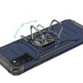 thumbnail image 3 of Case for Samsung Galaxy A03S Armor Hybrid with Ring Holder Kickstand Shockproof Heavy-Duty Durable Rugged Dual Layer Phone Cover for Galaxy A03S by Xpm - Blue, 3 of 10