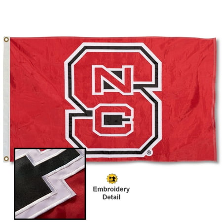 - NC State Wolfpack 3' x 5' Nylon Embroidered Flag
