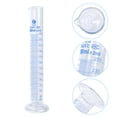 thumbnail image 4 of Unique Bargains 250ml 3.3 Borosilicate Glass Graduated Cylinder, 2Pcs Round Base Blue Graduations Measuring Cylinder, 4 of 4