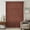 Brown, variant on Dark Brown Sheer Curtains 45 Inches Long, Vintage Country Monochrome Chocolate Color Light Filering Curtains, Breathable Simi Curtain Privacy Drapes for Kitchen Bathroom Small Window Treatment