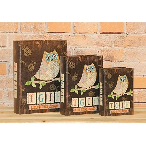 T.G.I.F "Thank God I'm Forgiven" Decorative Book Boxes Diversion Safe Set of 3
