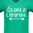 thumbnail image 4 of Inktastic Gone Camping Women's V-Neck T-Shirt, 4 of 5