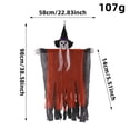 thumbnail image 3 of 1 Pcs Hanging Halloween Skeleton Ghosts Outdoor Decoration, Grim Reapers for Best Halloween Outdoor Decorations, Haunteds House Prop, Party Supplies (Orange), 3 of 9