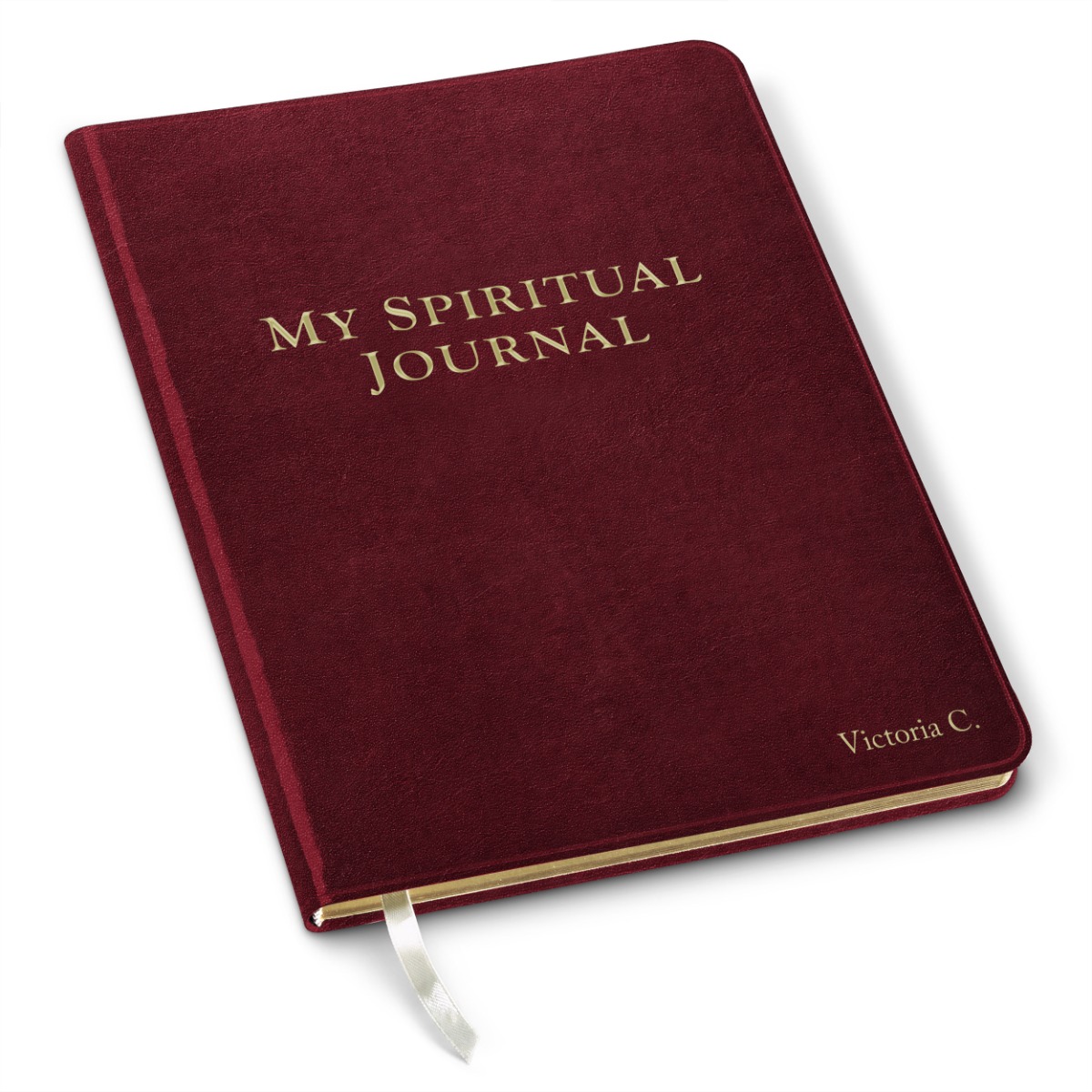 Gallery Leather Large Spiritual Journal - Acadia Burgundy - 9.75"x7.5"
