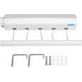 thumbnail image 1 of Tendedero retráctil de secado flexible, tendedero de pared de gran capacidad que ahorra espacio para uso en interiores y exteriores, fácil instalación con sistema de bloqueo automático, 1 of 5