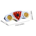 thumbnail image 2 of Luz trasera de bicicleta recargable por USB 6 modos impermeable 9SMD 2LED ( ) rojo amarillo, 2 of 4