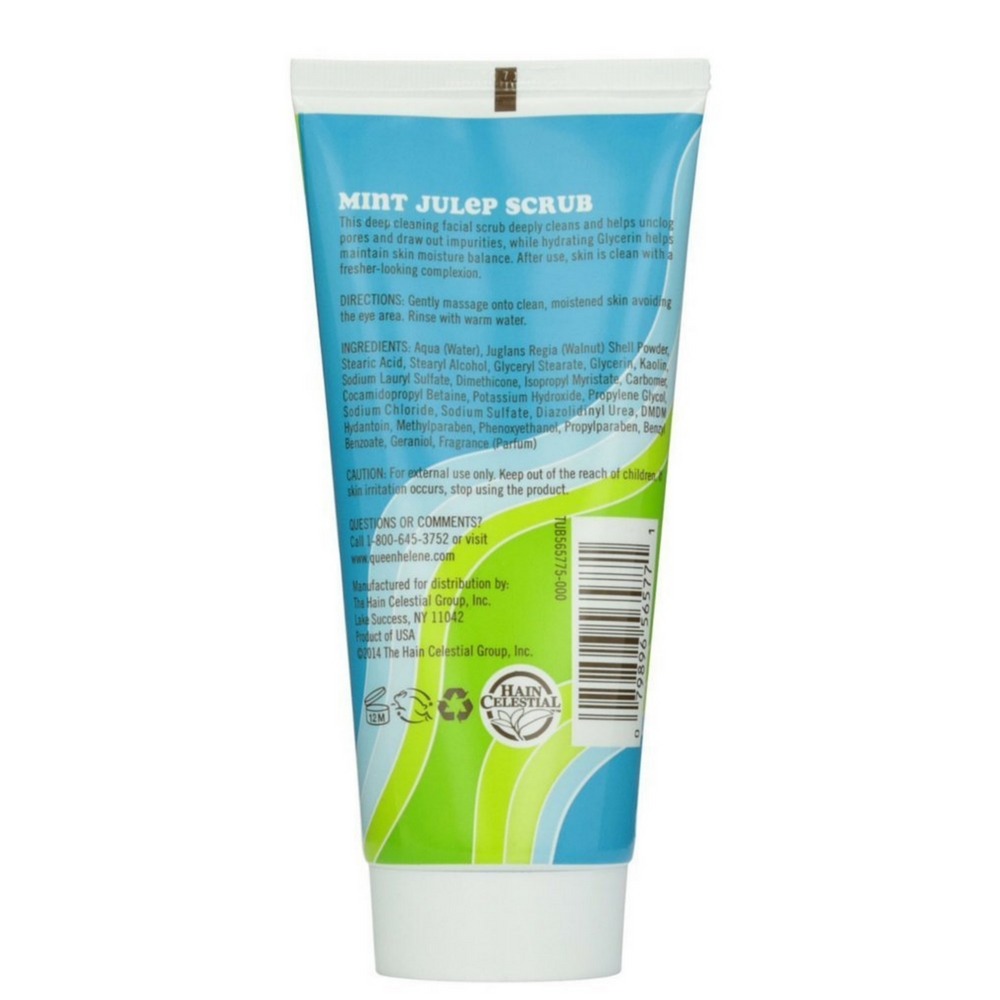 QUEEN HELENE Mint Julep Facial Scrub 6 oz - (Pack of 4)