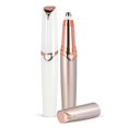 thumbnail image 1 of Recortador de cejas para mujer 2 piezas, removedor de vello de cejas eléctrico para mujeres con maquinilla de afeitar de cejas portátil e indolora para mujeres - Depiladora de cejas segura H, 1 of 5