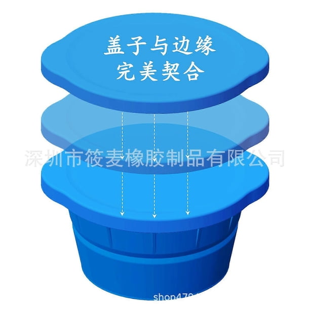 Round Ice Cube Mold: Extra Large Round Ice Cube Mould with Lid 8lbs - Reusable Silicone Mold for Cold Plunge Parties Coolers Easy Release & Foldable
