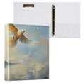 thumbnail image 3 of Birds Painting 3 Ring Binders 1.5 inch Hardcover File Folders with Interior Pockets A4 Size Organizer for School Office Hospital, 3 of 8