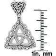thumbnail image 2 of Jewelry Trends Sterling Silver Double Celtic Trinity Knot Pendant on 18 Inch Box Chain Necklace, 2 of 3