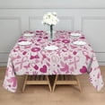 thumbnail image 3 of Pink Breast Cancer and Love Square Tablecloth,Waterproof Square Table Cover,Wipeable Spillproof Washable Table Cover for Home Kitchen Party Decor 52"x52"(132x132cm), 3 of 6
