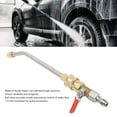 thumbnail image 3 of Metal Power Washer Gutter Cleaner Wand with Ball Valve 1 4 Inch Connector Curved Pressure Washer Extension Wand for Most Pressure Washer Sprayer and Spray Nozzles, 3 of 7