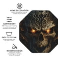 thumbnail image 3 of Kdxio Metal Evil Skull Funny Coasters,4 Pcs Leather Coasters,Housewarming Gifts,Protect Furniture from Water Marks Scratch and Damage, 3 of 6