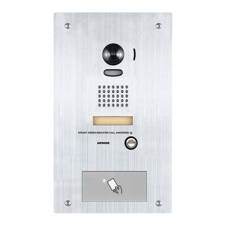 Aiphone Hid Reader - AIPHONE IS-IPDVF-HID Video Door Station,24VDC,12-3/8,CAT-5e