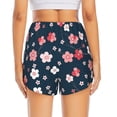 thumbnail image 2 of Lsque Cherry Blossoms Printed Women's Running Shorts with Liner Pockets,Elastic Quick Dry Workout Athletic Gym Yoga Shorts,Womens High Waist Shorts-X-Large, 2 of 9