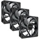 thumbnail image 1 of Ventiladores PWM para PC, paquete de 3, 120 mm, PWM de 4 pines y alto flujo de aire, presión optimizada, rodamiento de 1800 RPM, 1 of 4